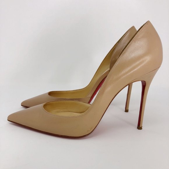 Christian Louboutin Iriza 100mm Half-d'Orsay Red Sole High-Heel Pumps - Picture 13 of 16